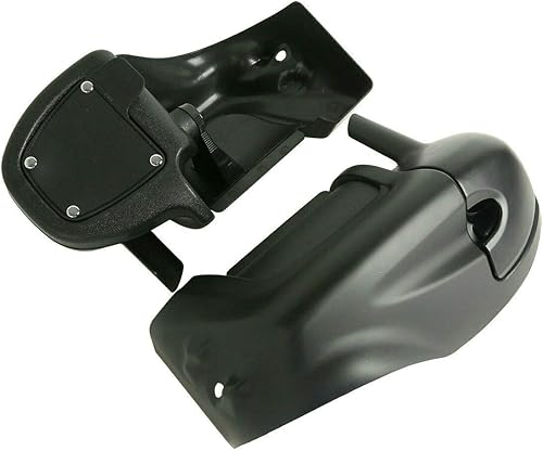 Miniatura 3 de TCT-MOTORPARTS Guantera de carenados de pierna ventilada inferior negra mate para Harley Touring Road Street Electra Glide Road King Tour Electra