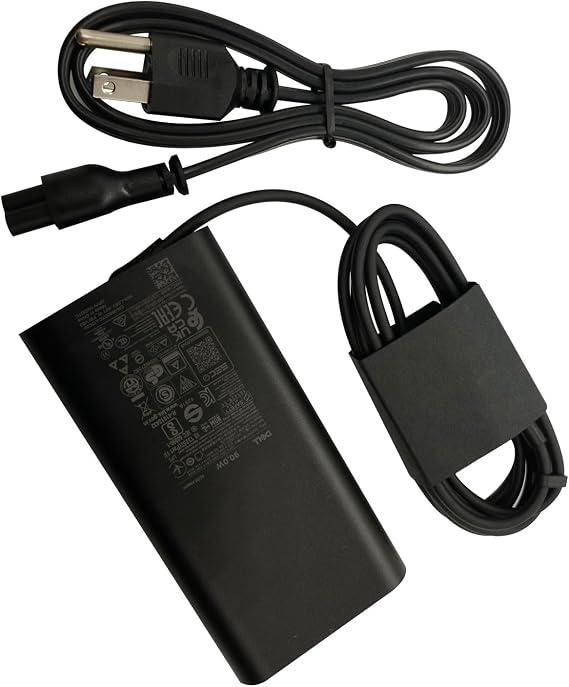 Dell Laptop Charger 90W Watt USB Type C AC Power Adapter Precision 3470 3570 3571 5770,XPS 15 9520,Latitude 9330 9430 7430 5530 5531 7330 5431 5531 5330 7330 7530,Inspiron 7420