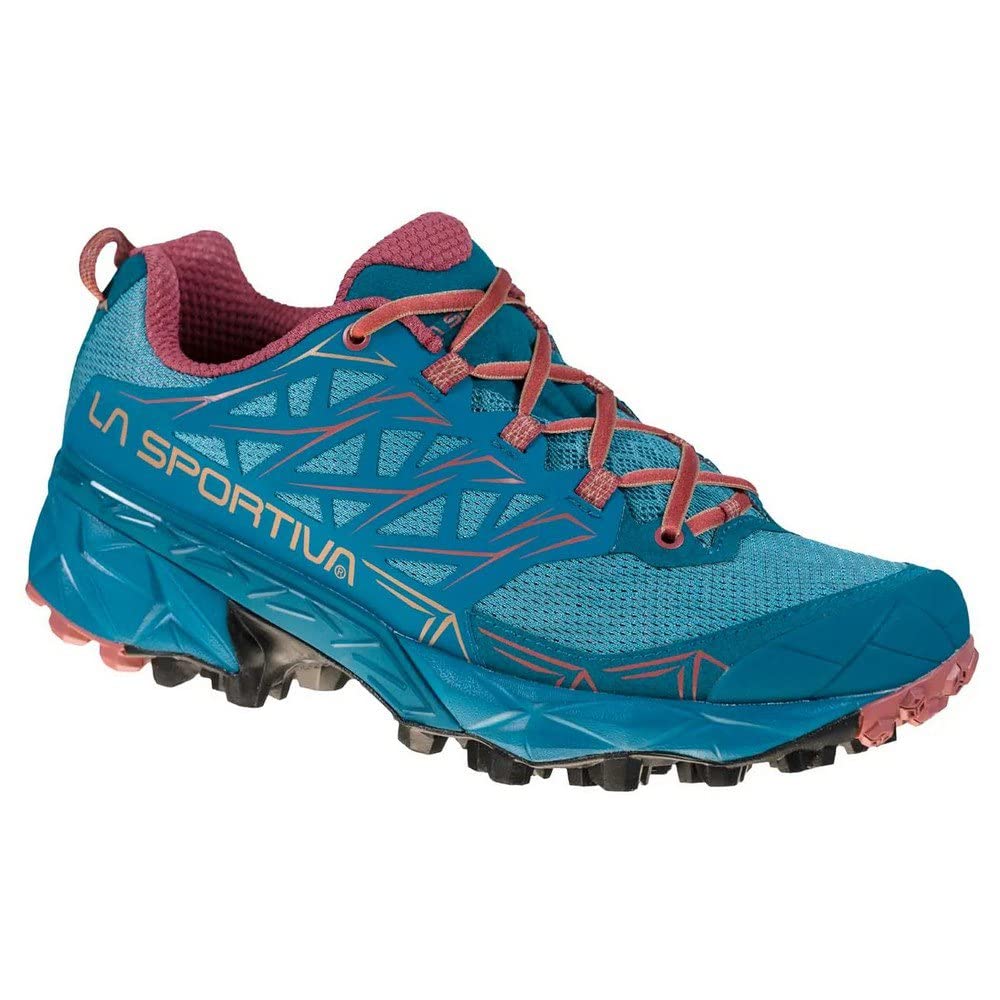 LA SPORTIVA Akyra Women's Trail Running Shoes, Carbon Love Potion, 7.5 US