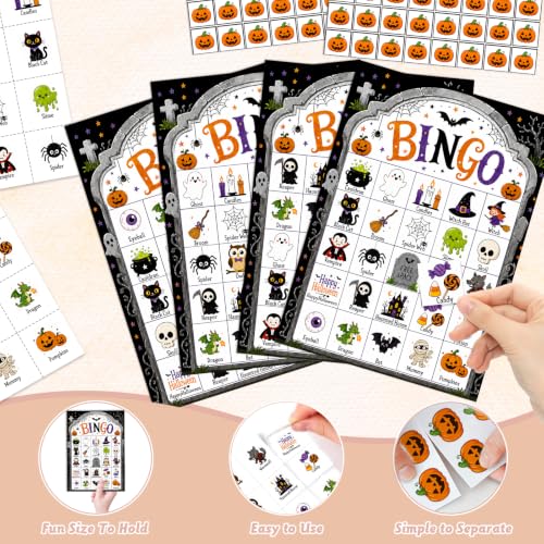 Halloween Bingo Game, 24 Player Party Card Set for Spooky Group Games-2 - image 3