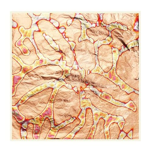 25 Sheets Colored Leaf Sheets for Foil Art & Crafting - Antique Foil, Copper, Bronze Metal Leaf Sheets Set for Nails Art, Holiday Decoration - Shiny Colored Foil Paper for Adults DIY