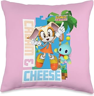 Sonic The Hedgehog - in The Zone - Cream & Cheese Throw Pillow