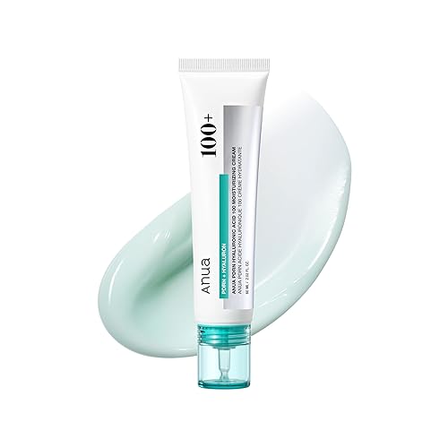 ANUA PDRN Crema Hidratante de Ácido Hialurónico 100, Hidratante Ligero con ADN de Salmón, Ácido Hialurónico, Colágeno para Piel de Vidrio, Cuidado