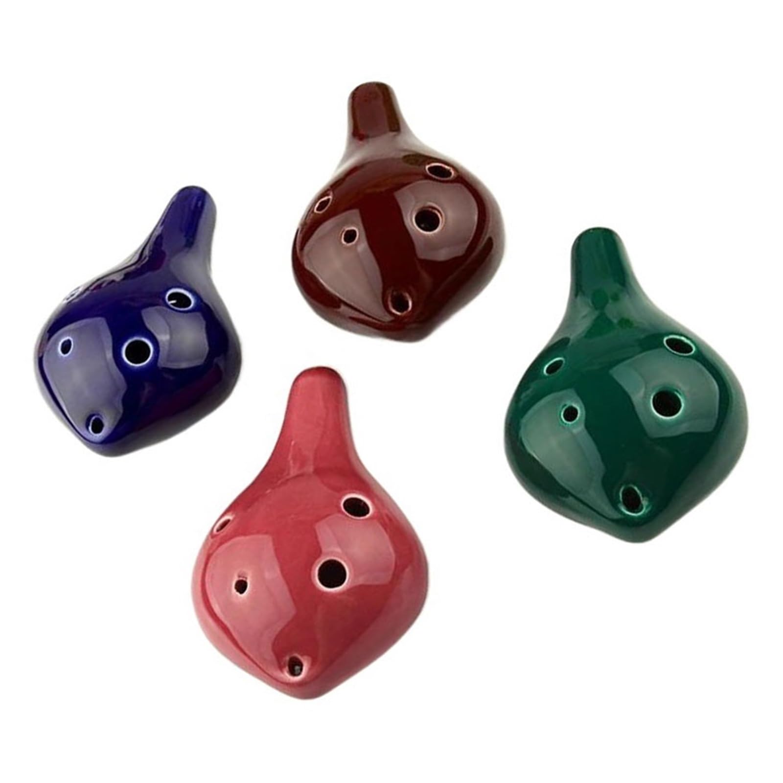 Ocarina 6 Loch Alto C Tonart Für Anfänger Unterricht Keramik Professionelles Spielinstrument(Blue)
