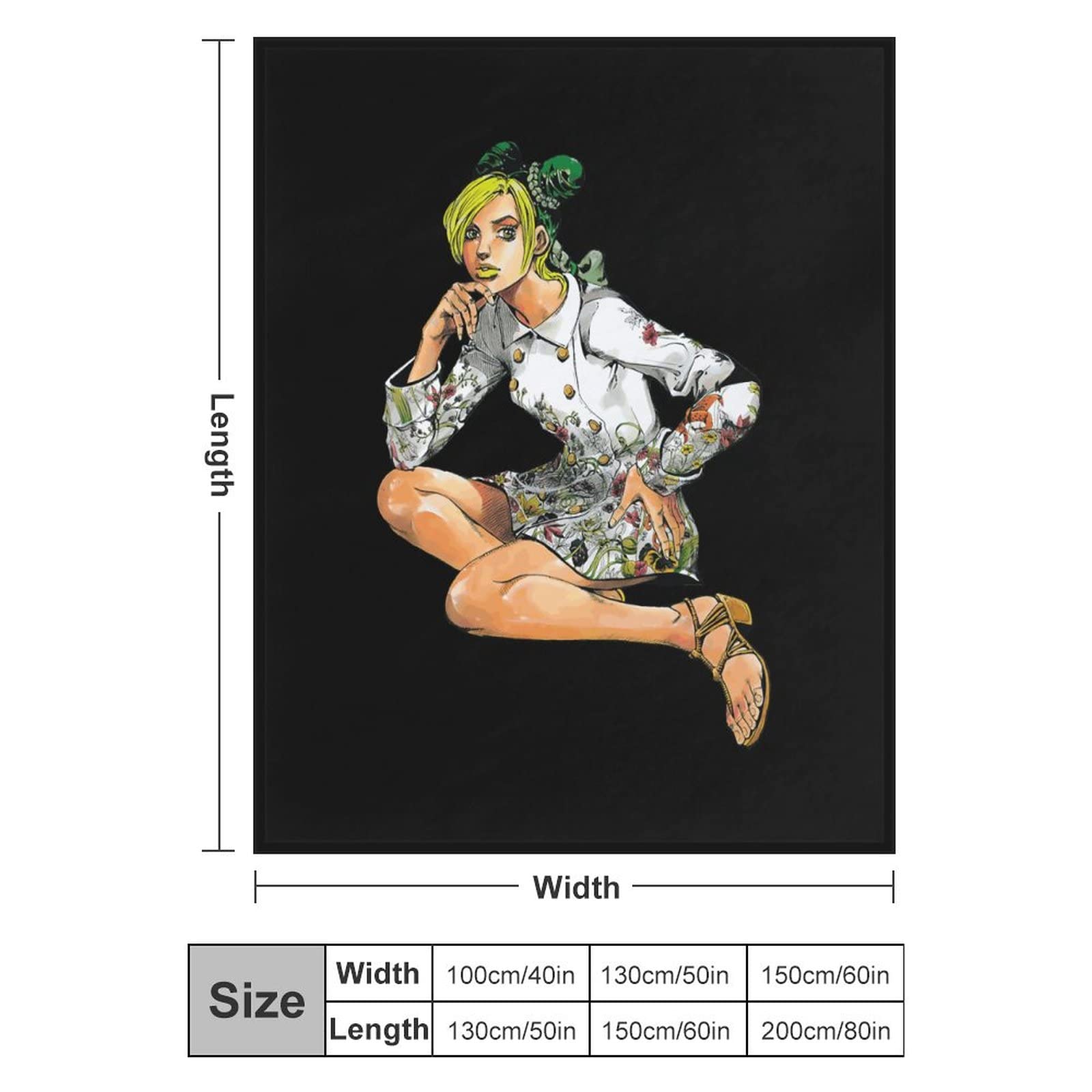 ジョジョ 大判ブランケット 徐倫　ジョジョの奇妙な冒険 ジョジョ 大判ブランケット 徐倫 ジョジョの奇妙な冒険 【公式通販】
