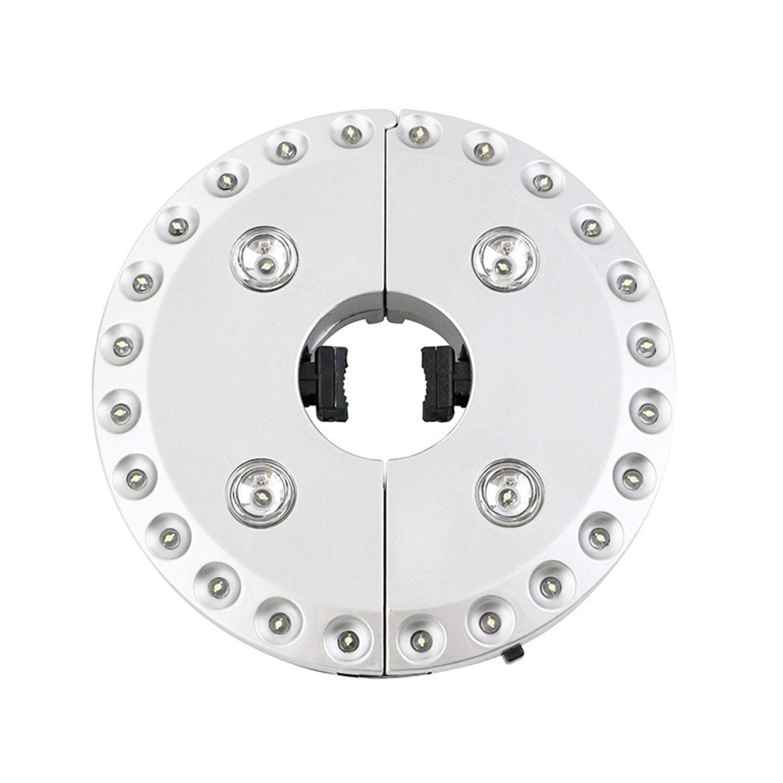 RUYICZB Patio Umbrella Light, 28 LED Lights at 100 lumens 3 Lighting Modes Cordless 4 x AA Battery Operated, Umbrella Pole Light for Patio Umbrellas, Camping Tents or Outdoor Use,Silver