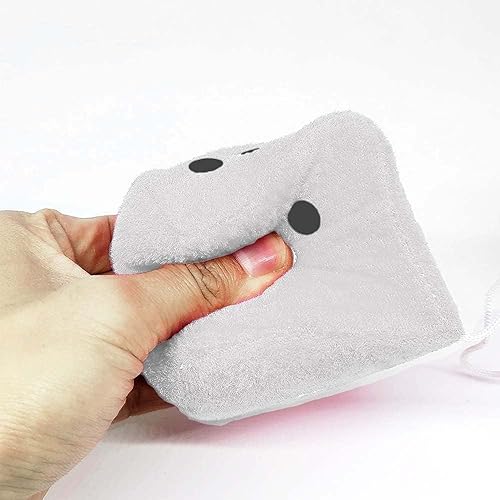 Miniatura 4 de 2 dados 1 par blanco esponjoso Dados colgantes retro para espejo de coche blanco (nostálgicos dados esponjosos de los años 80 para espejo)