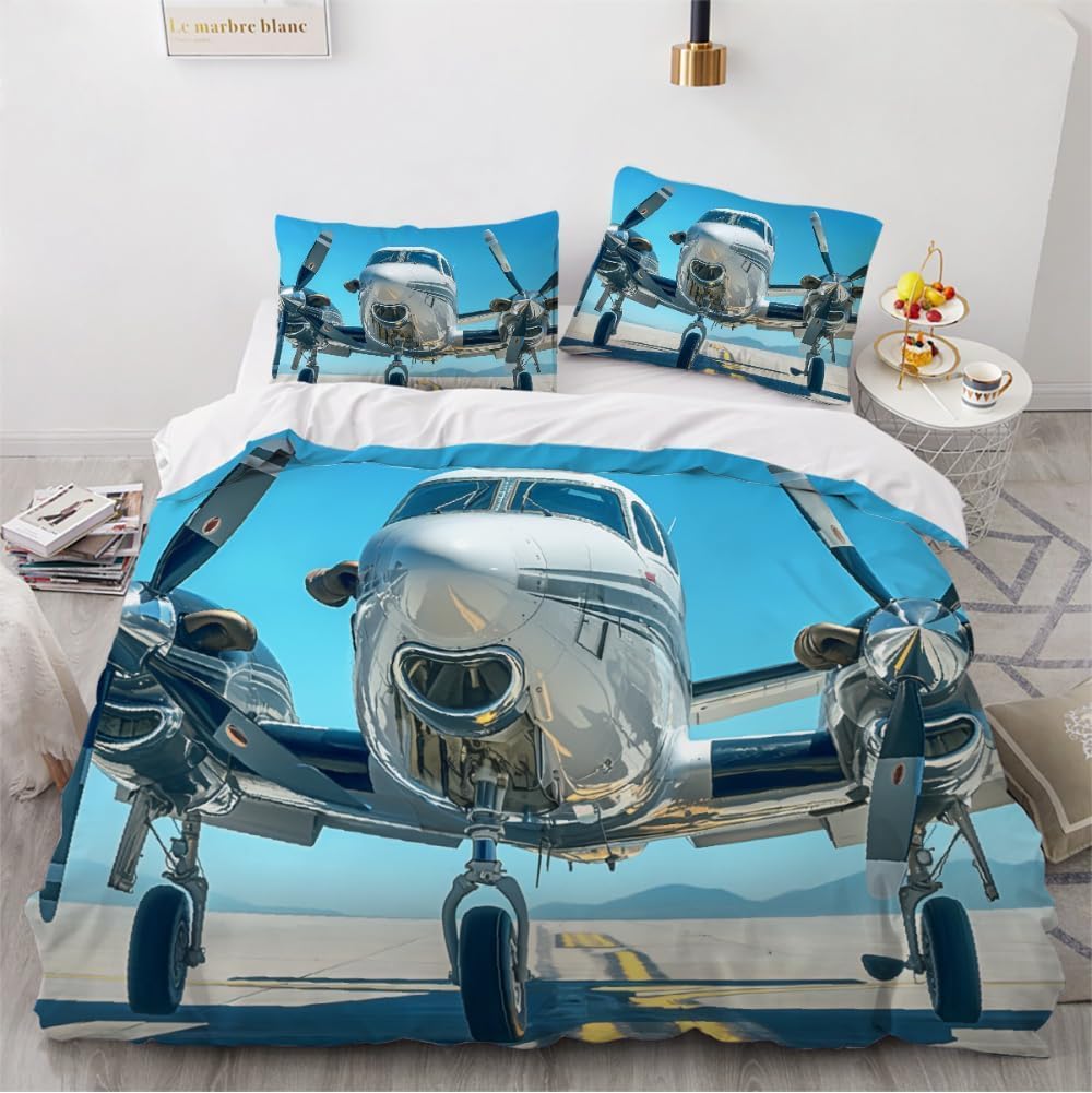 Housse de couette 160x200 avion pour en finir avec les draps rudes qui perturbent le sommeil enfant