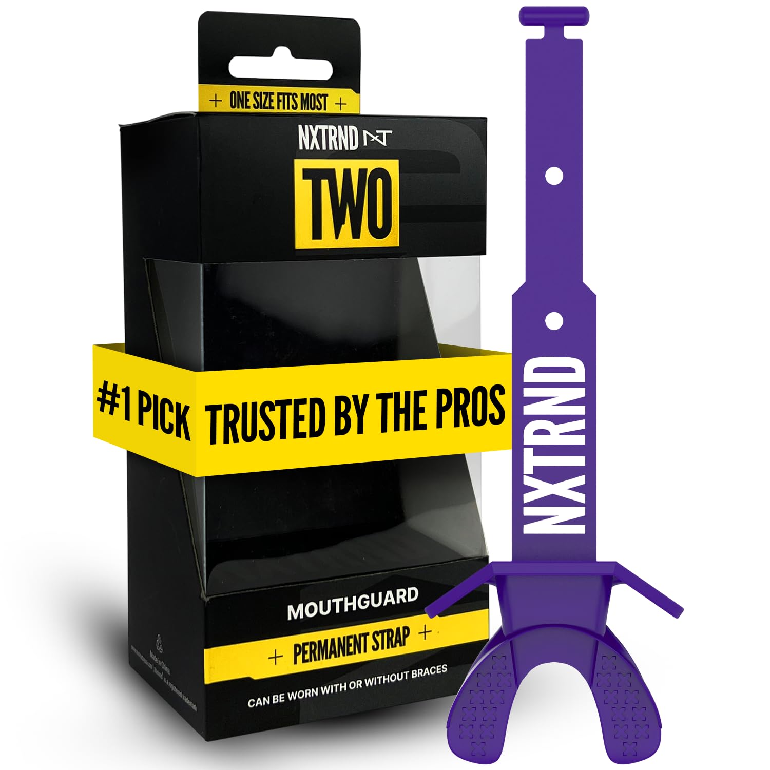 Nxtrnd Two Football Mouth Guard, Football Mouthpiece With Strap