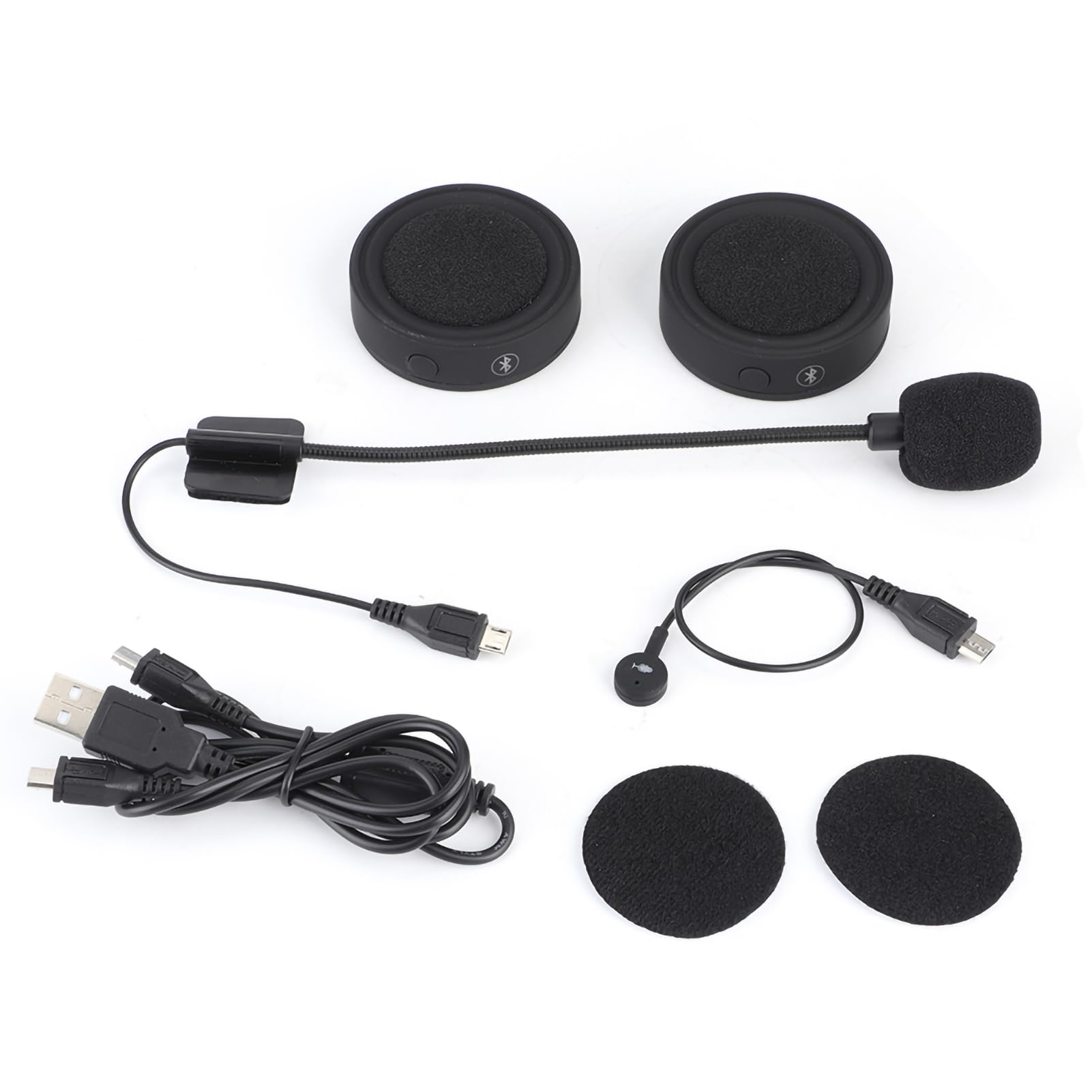 Haut-parleurs de Casque de Moto, avec Haut-Parleur Casque de Moto Casque BT17 étanche Casque Casque Stéréo Musique Moto équitation Mains Libres Casque Extérieur