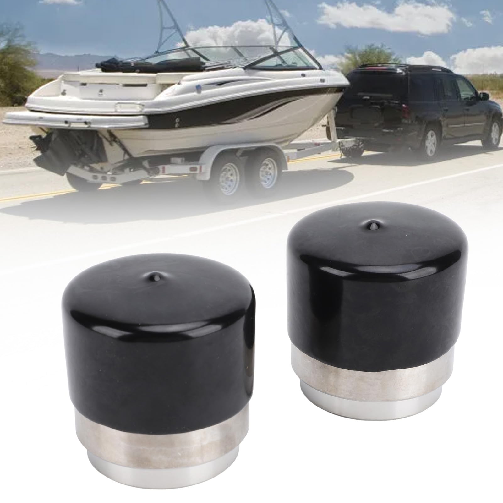 Boat Trailer Wheel Bearing Protector Protective Bra 1.781 Inches Diameter Auto Check Stainless Steel