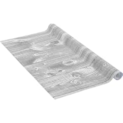 Lamina De Pvc Para Paredes Venilia Lámina adhesiva Perfect Fix, Madera Tablas Gris, 67.5cm x 2m, Espesor 150μ, Vinilo autoadhesivo para muebles o cocina, decorativas papel pintado pared, PVC sin ftalatos, Fabricado en UE