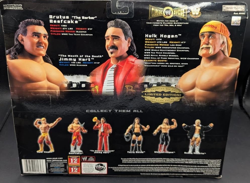 WWE クラシック　限定3パック ホーガン ビーフケーキ ジミーハート WWE Classic Superstars BRUTUS BEEFCAKE HULK HOGAN JIMMY HART