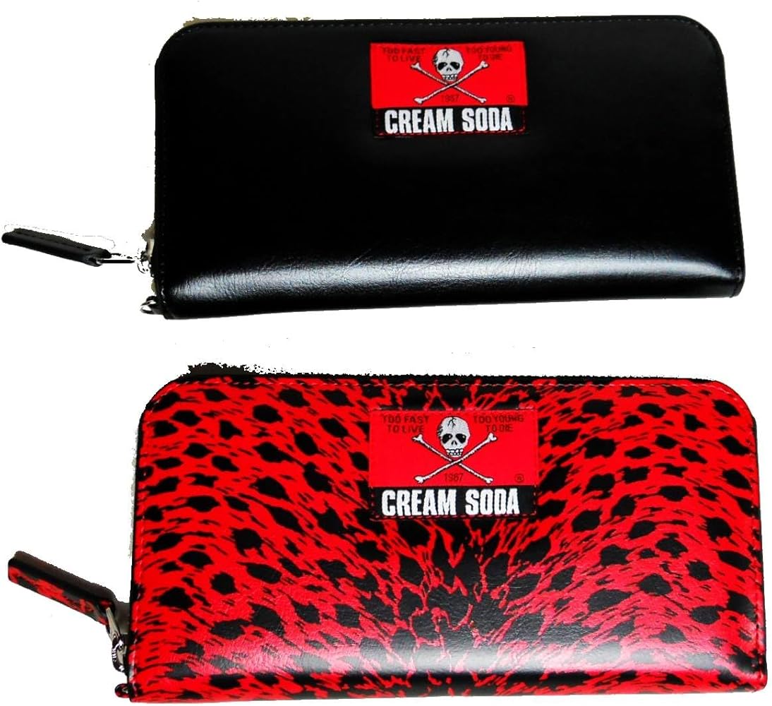 クリームソーダ ピンクドラゴン ラウンドファスナー ウォレット 長財布 Amazon | [Cream Soda] ラウンドファスナーウォレット(ロング