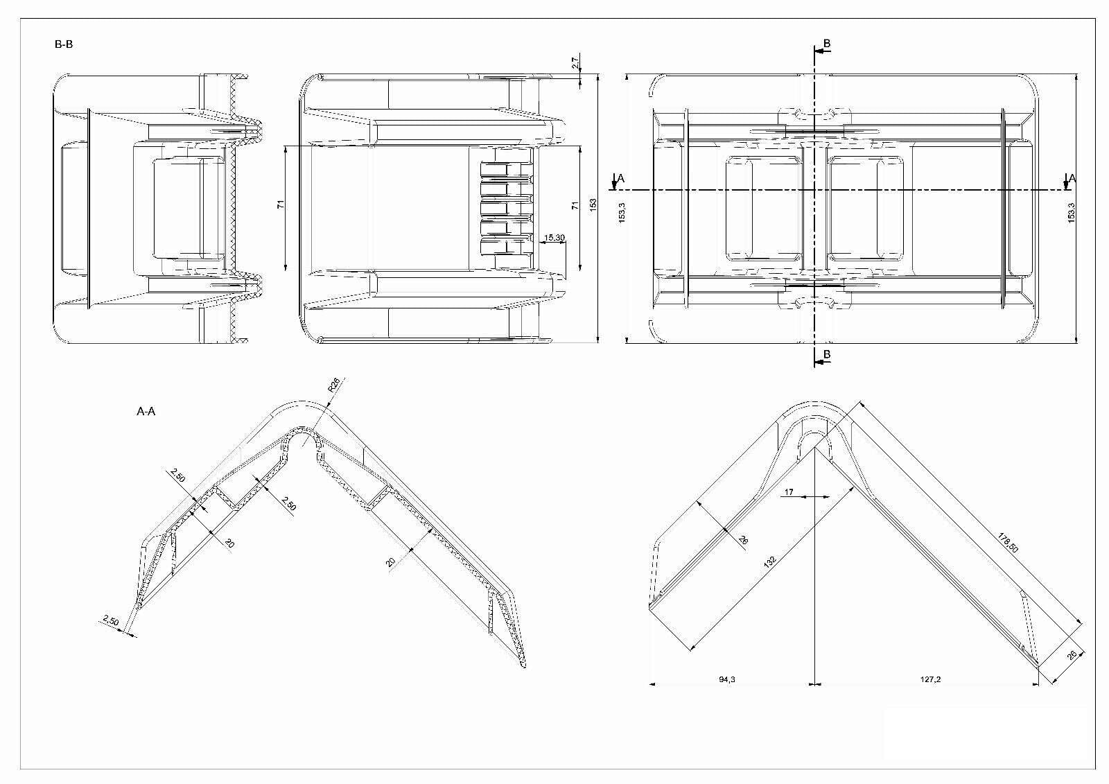 Kantenschutz für Spanngurte LKW Ladungssicherung Kunststoff TÜV geprüft – Verschiedene Größen & Stückzahlen (50, 153 mm – 71 mm - TÜV)