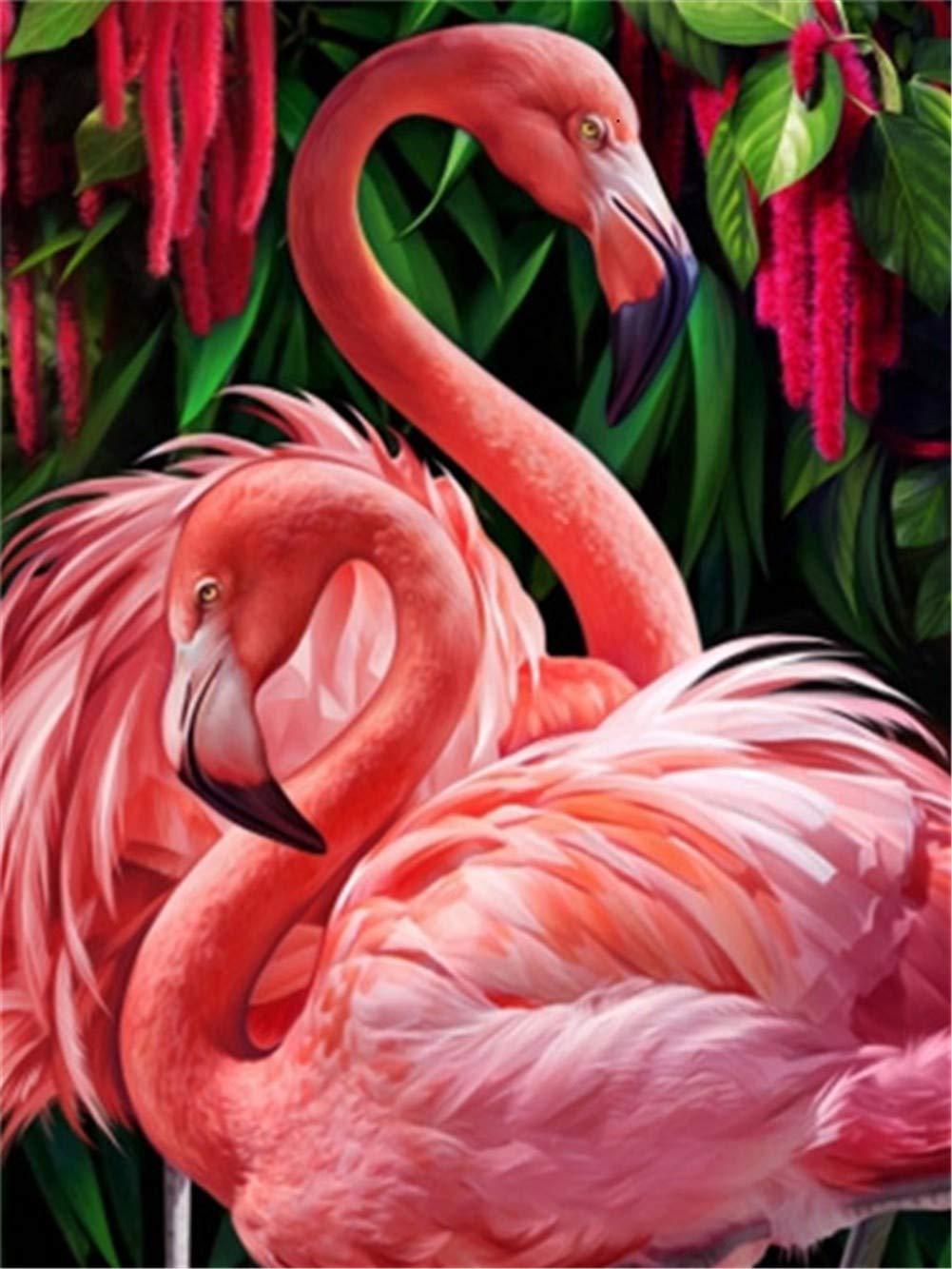 Peinture Diamant Flamant Rose 80x100 : Kit Complet Anti-Stress Broderie 5D DIY