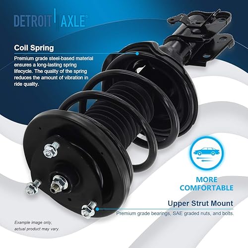 Miniatura 48 de Detroit Axle - Puntal delantero para Hyundai Sonata 2012-2014 2012-2015 Kia Optima, puntal lateral izquierdo con montaje de resorte helicoidal 2013