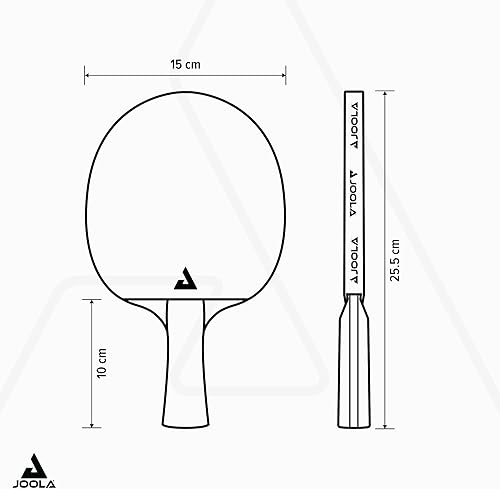 Miniatura 6 de JOOLA Duo Pro Juego de 2 Palas de Ping Pong - Palas Profesionales de Tenis de Mesa, Tres Pelotas de Ping Pong de Torneo Avanzadas de 3 Estrellas y