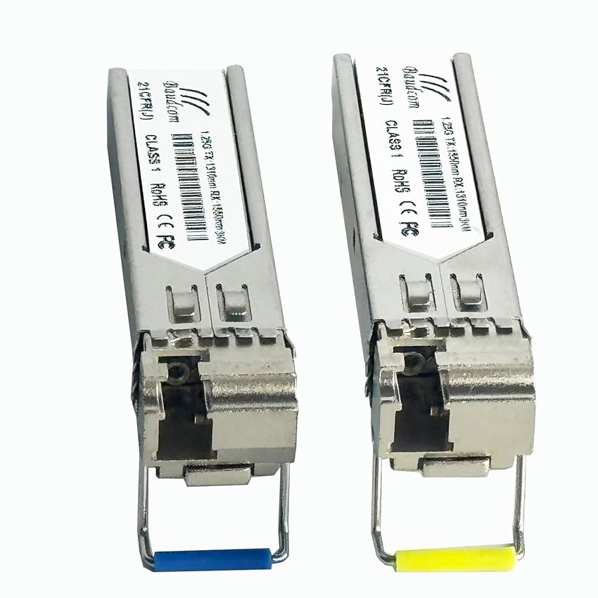 Module SFP Gigabit QSFPTEK 1.25G, 1000BASE-LX/LH sfp a Ethernet, ricetrasmettitore LC Mini-GBIC monomodale 1310nm 10km DDM per Juniper EX-SFP-1GE-LX/QFX-SFP-1GE-LX
