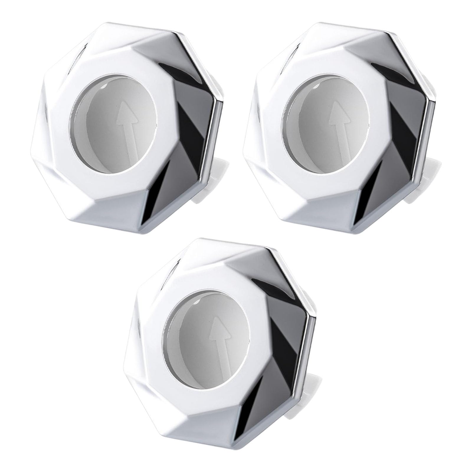 3Pieces Sturdy ABS Materials Sink Overflows Covers Accessory For Aesthetic And Functional Bathrooms Elegant Color