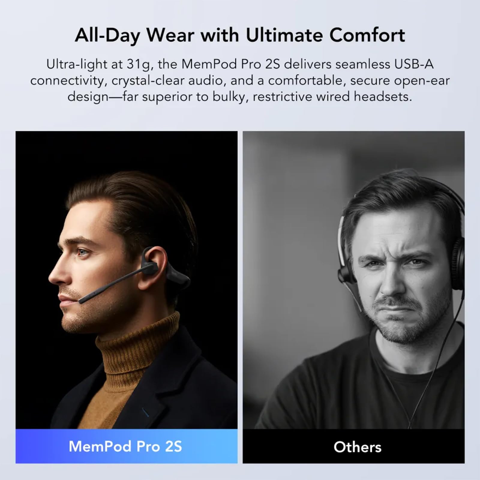 Amazon.com: NEARITY MemPod Pro 2S Voice Recorder Headset