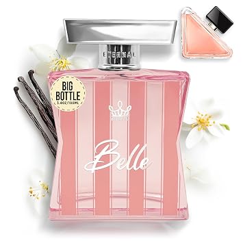 Eternal Fragrance - Eternal Belle - Inspired by Designer Ambery Neroli Perfume - 3.4 oz 100ml - EDP - Long-lasting - Vegan - Clean Ingredients - Perfume Spray for Women - 2000 sprays per bottle