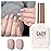 GAOY Nude Jelly Gel Nail Polish, 16ml Sheer Translucent Netural Soak Off Gel Polish, UV Light Cure for Nail Art DIY at Home, 2920 Nude Tulle