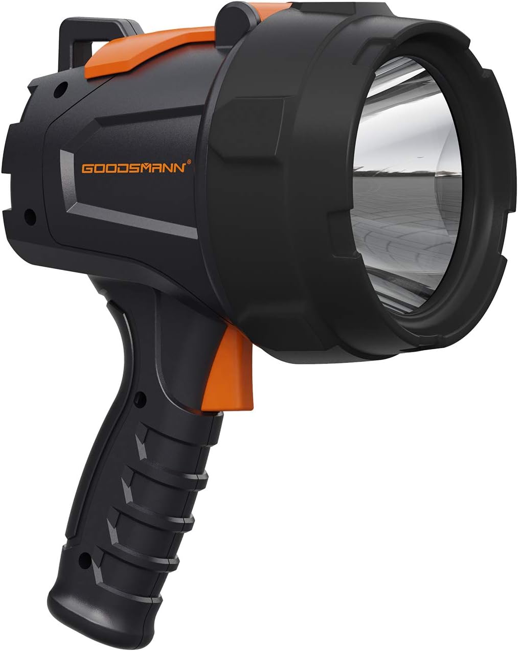 Black Friday - 70% OFF GOODSMANN Spotlight Hunting Camo Portable Handheld Light 1500 Lumen Realtree-APSnow Halogen Lighting 12V with Oxford Bag TacticPro H102-02