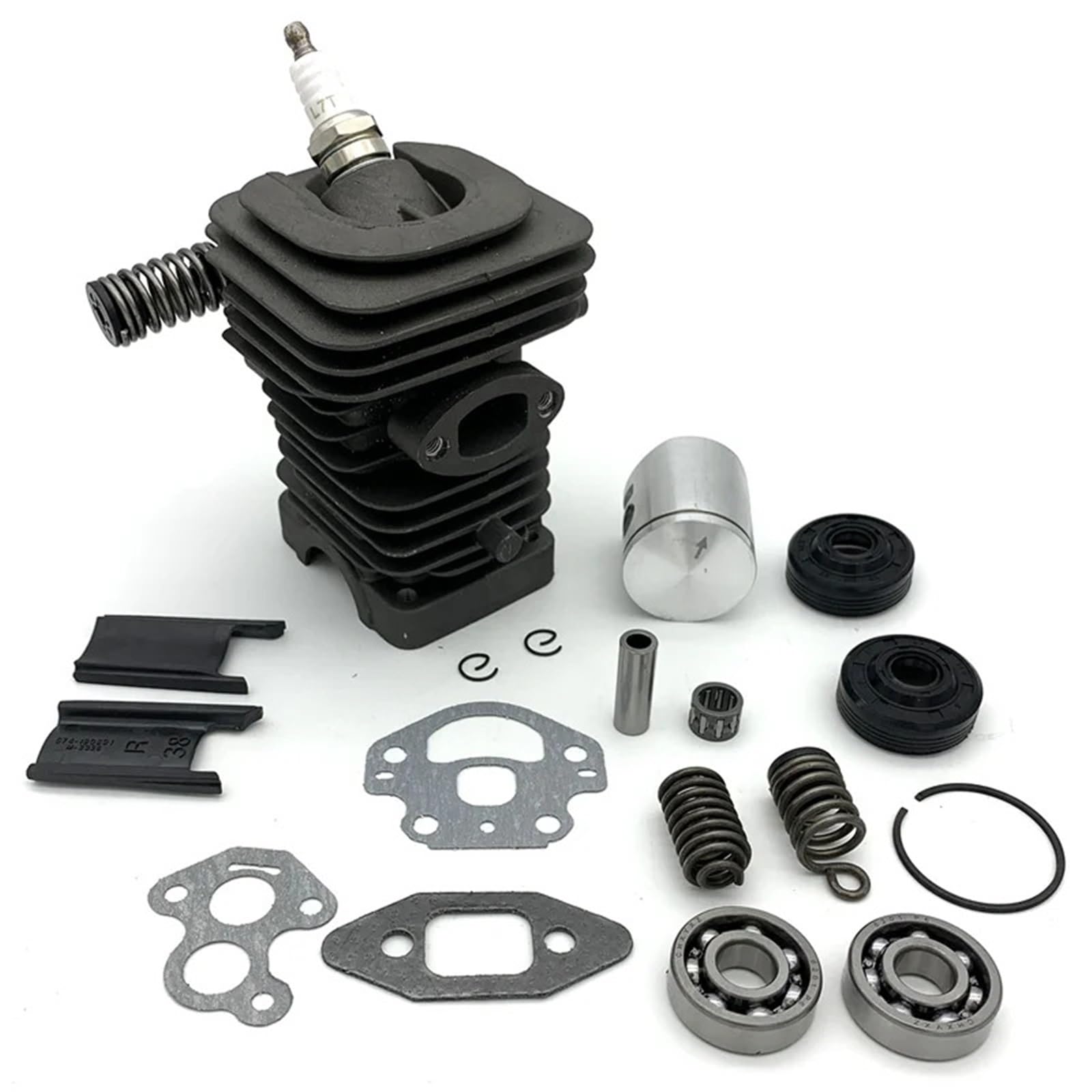 Kit de junta de sello de cojinete de cigüeñal de pistón de cilindro de 39 mm apto for motosierra H-u-s-q-v-a-r-n=a 230 230E 240 240E 235E 235 236 236E