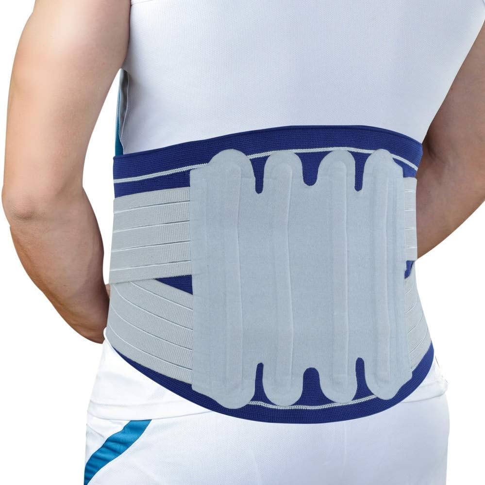 Dyna LumboGrip DS 3D Knitted Lumbo Sacral Corset(Dual Strap)-Back Pain Belt with Dual Strap for Better Fit (Small(For Hip Circumference of 70-80 cm))……