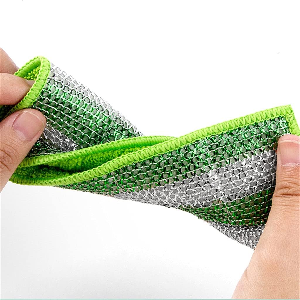 Washing Pan Scouring Pad Rag Sponge Dish Towel Wiping Cloth Fiber Three Dimensional Brush Dishwashing Block