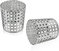 Boltigen 2-Pack Stainless Steel PVC Vent Covers - Mesh Gutter Guards for 2.5-2.98in Roof Vents, Furnaces & Exhaust Pipes