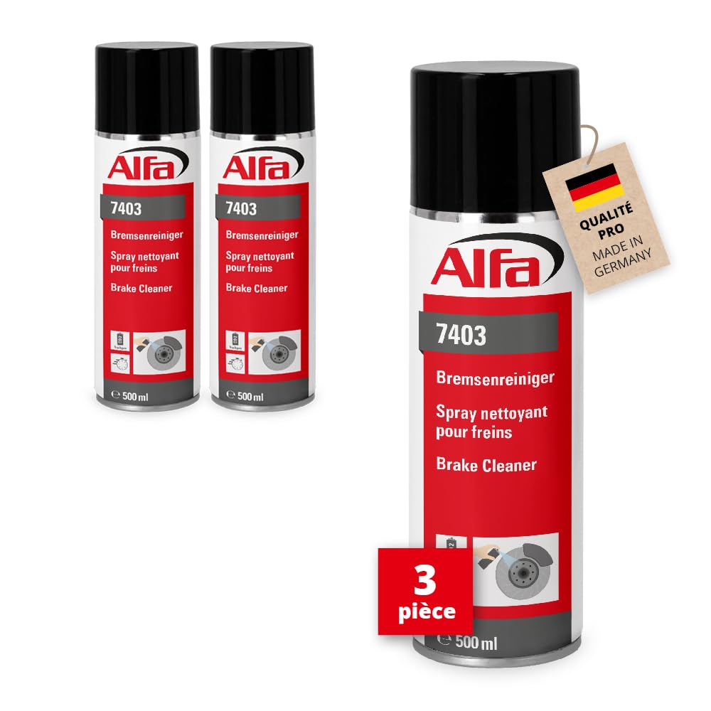 Alfa Nettoyant Freins – Dégraissant Puissant – 500 ML – 48 pièces