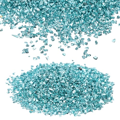 Brillantini In Vetro Frantumato Per Resina E Fai Da Te | 6 Colori Metallizzati | Dimensione 2-4 Mm | Ideali Per Decorazioni Artistiche