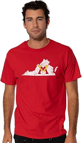 Miniatura 2 de LOGOVISION Colección de camisetas de manga corta unisex con forma de estado envejecido oficial para hombres y mujeres