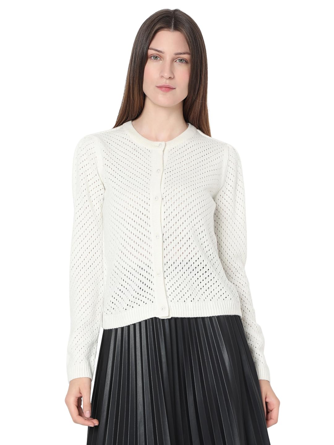 Women's Acrylic Casual Cardigan Sweater