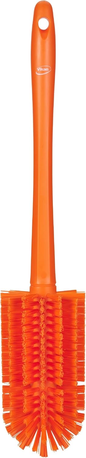 Vikan 5382807 Pipe Brush with Handle, one Piece, 3.1", Medium, Orange