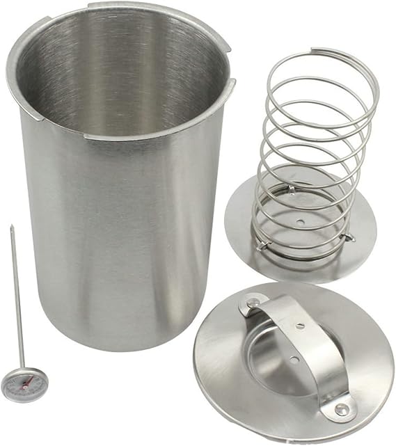 Joyeee Ham Maker, Stainless Steel Ham Meat Press Maker Machine with Thermometer, Used for Healthy Homemade Deli Meat Sandwich Cold Cuts Fish Poultry Seafood - Kitchen Bacon Meat Pressure Ham Cooker#1