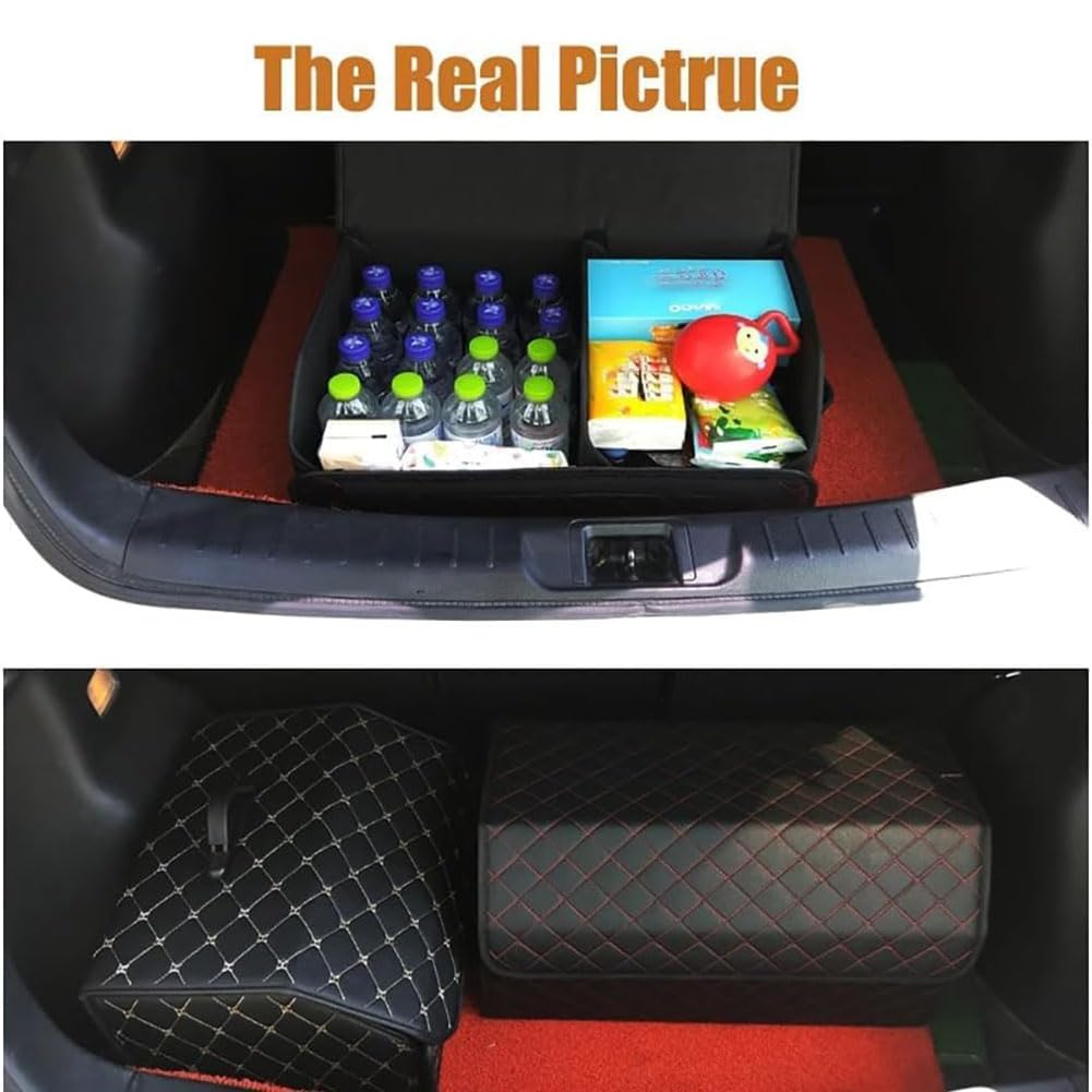 Organizador Maletero Coche para Citroen Berlingo Ⅲ 2018-2023, Plegable Organizador Coche Almacenamiento Antideslizante Coches Accesorios,Black-XL