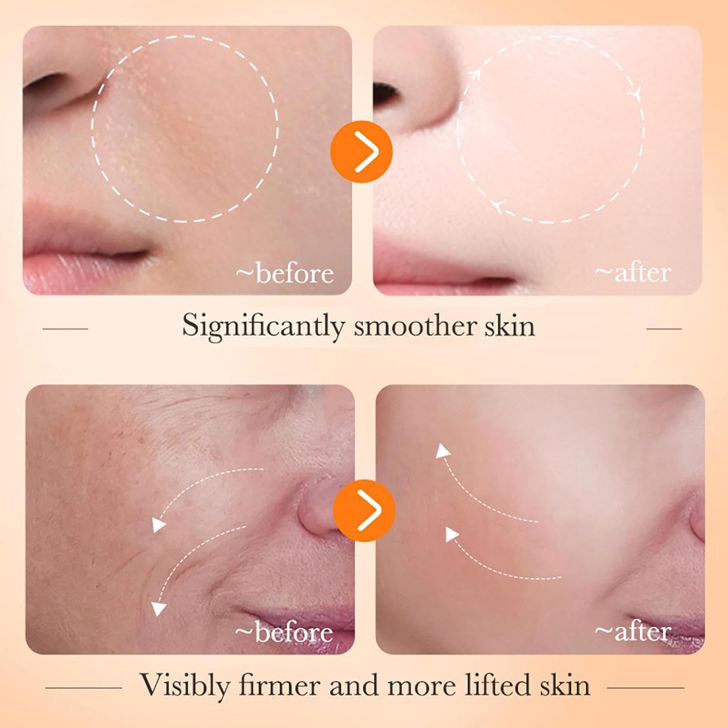 BIOAQUA Vitamin C Facial Serum Hyaluronic Acid Essence Anti-Aging Moisturizing Face Skin Care 30ml / 1fl.oz (Pack of 2)