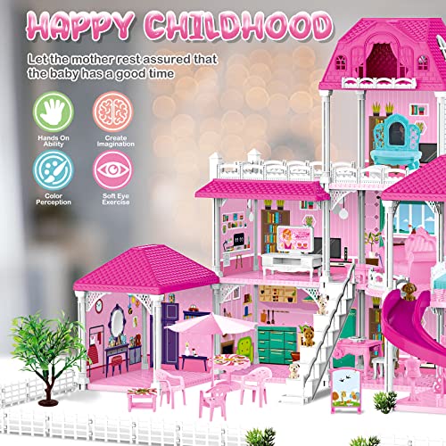 Maison de poupées deAO avec accessoires et jouets de construction - 4