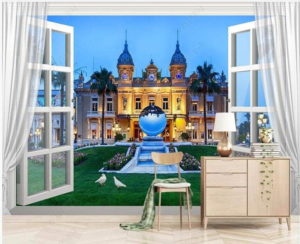 Fresque murale 3D architecture château pour un intérieur haut de gamme