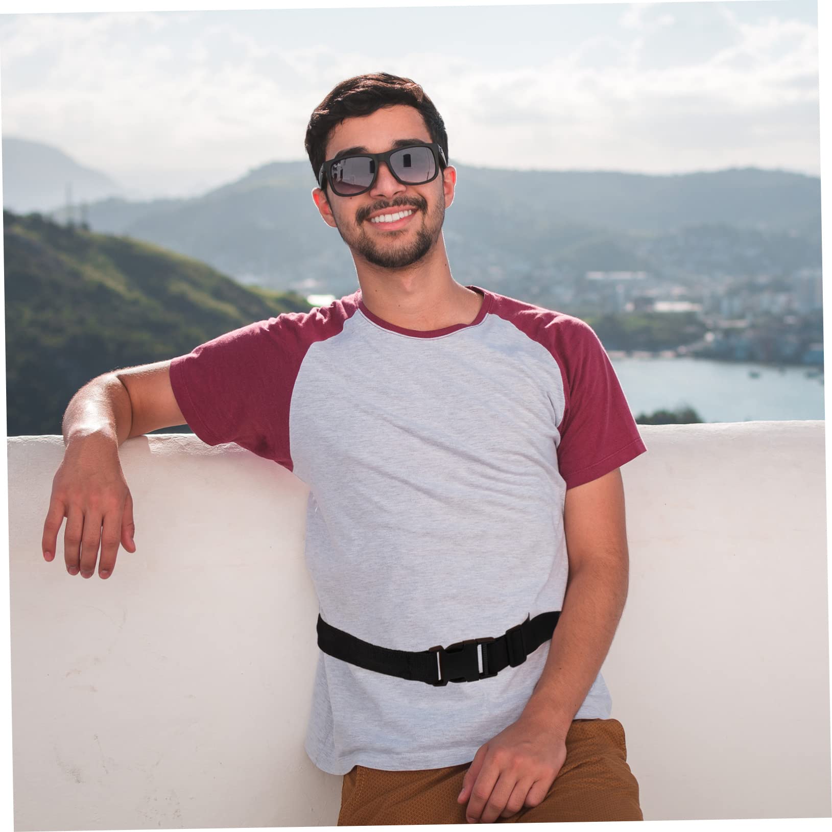 Cabilock 5 Pezzi Sport Outdoor Running Belt Bag Cintura Nascosta Portasoldi Per Uomo Donna Sicurezza Viaggio Portasoldi Cintura Da Viaggio Materiale Antigraffio