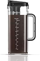 Maestri House 64oz Compact Cold Brew Coffee Maker - Leakproof Tritan Pitcher, 350 Mesh Filter for Smooth Iced Coffee