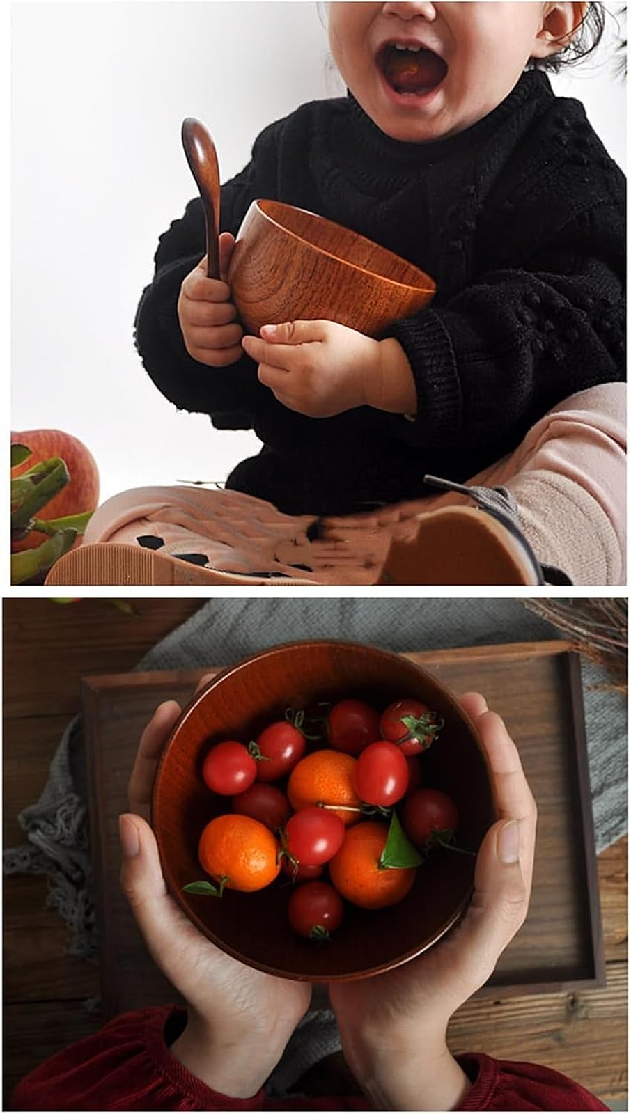 Amazon.co.jp: 木製 お椀 汁椀 木製食器 保温 和風 味噌汁椀 チンチロ