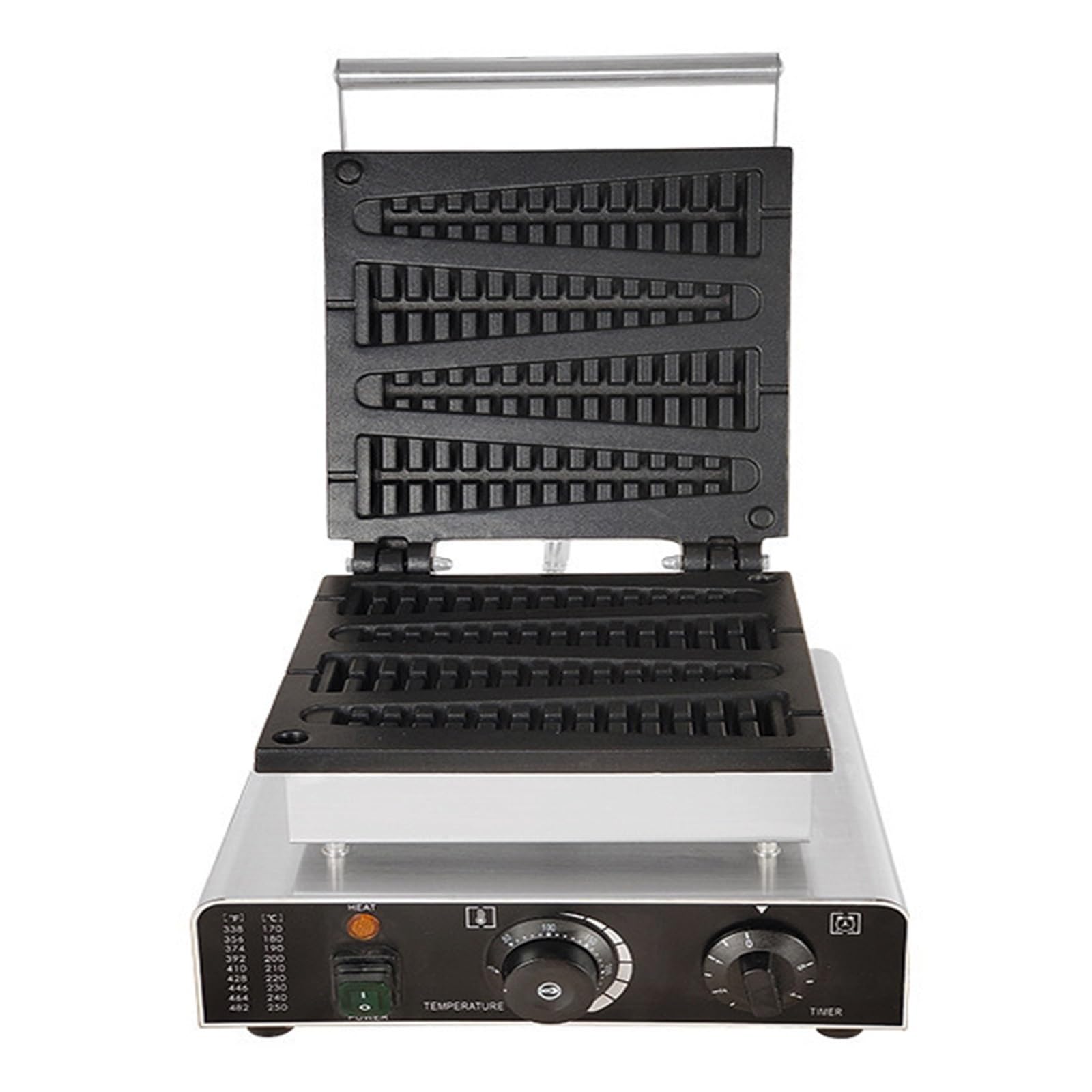 Frytkownice, Elektryczna gofrownica Gaufriers dwustronne ogrzewanie maszyna do pieczenia naleśników Hot Dog kiełbasa Grill Baker gofry przekąski