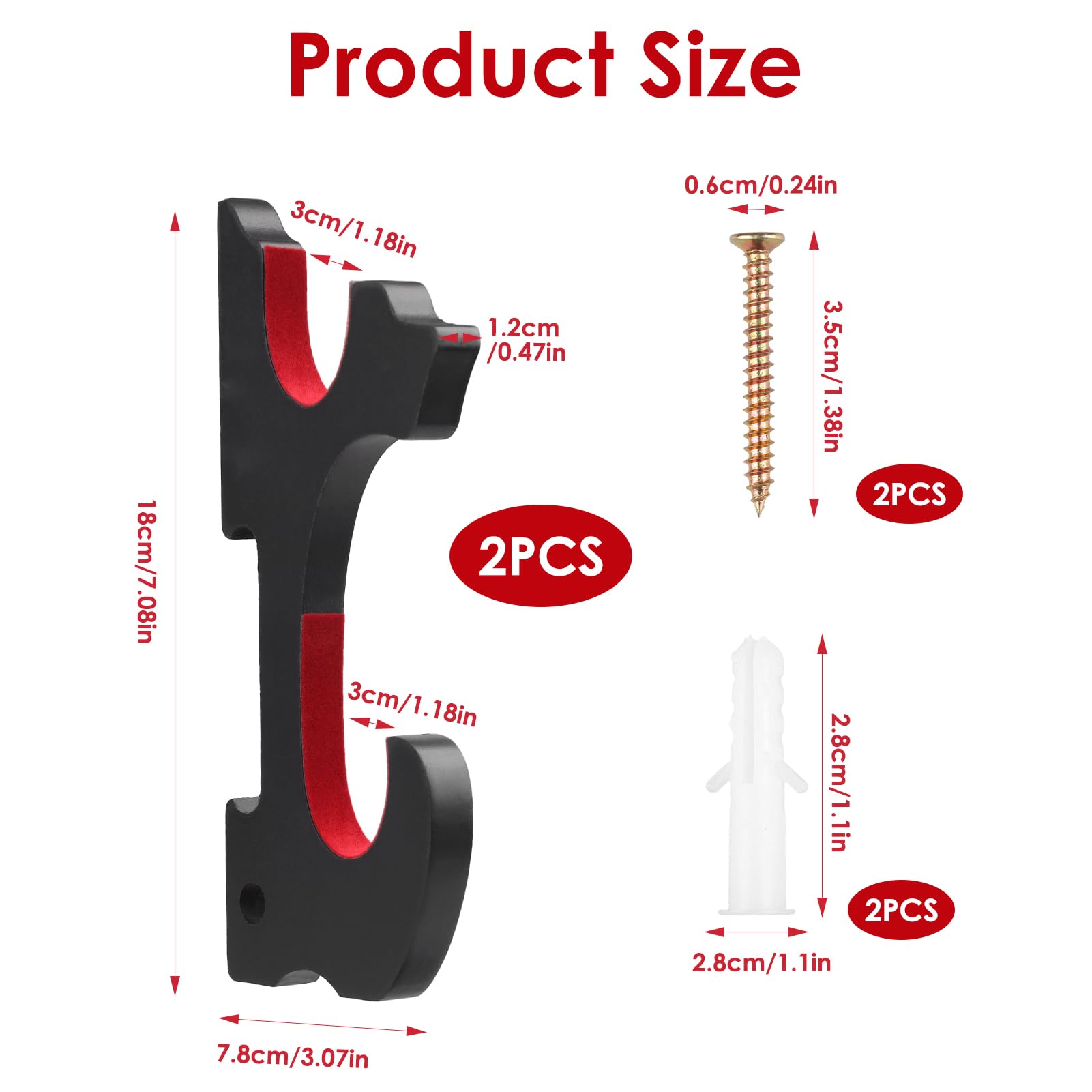 2 soporte katana pared de madera con ganchos acolchados ajustables, Soporte espada pared universal para katana real acero afilada wakizashi, tanto y sable cosplay, soporte de pared para espada samurái - 4