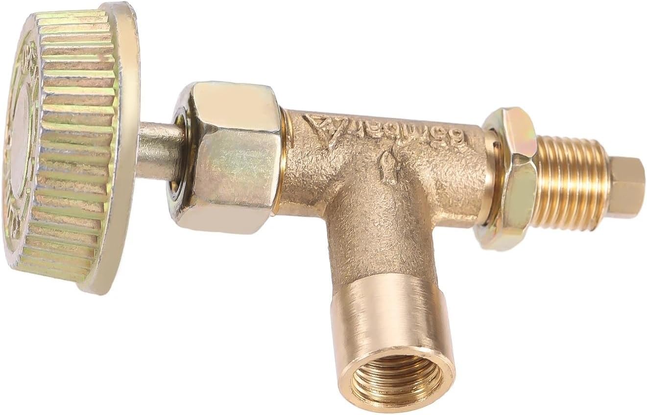 2PcsM10 Propane Heater Valve Replacement Max Working Pressure 29.0PSI Accessories Parts Brass Gas Control Needle With Knob