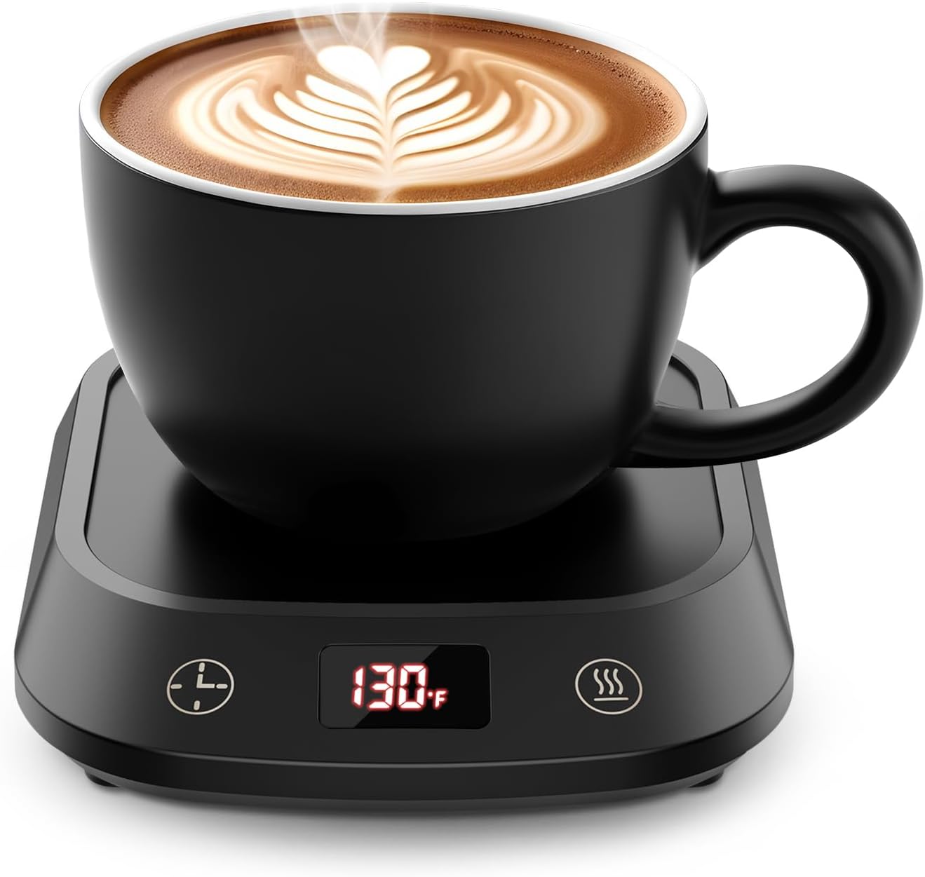 INSMART Coffee Mug Warmer - Coffee Cup Warmer for Desk, Faster Heating & Higher Temperature with Auto Shut Off, 6 Temp Settings & 1-12H Timer, Smart Electric Beverage Warmer for Coffee, Tea