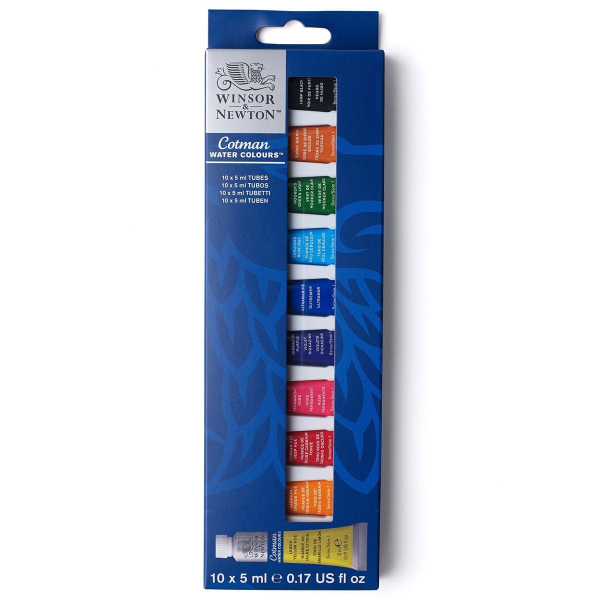 Cotman Watercolor Paint Set, 10 Colors, 5ml (0.17-oz) Tubes
